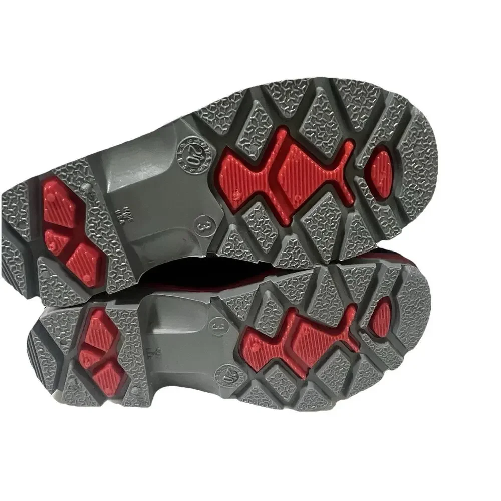 Honeywell 75108-BLM-100 XTP Knee‎ Boots, Size 3, PVC, Black/Red/Gray